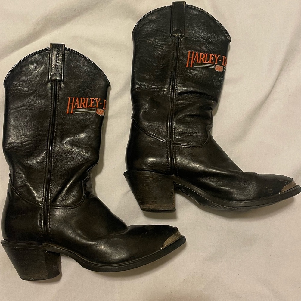 Vintage Harley Davidson Cowgirl Boots
